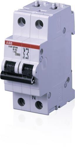 Выключатель автоматический модульный 2п (1P+N) Z 25А 10кА S201MT-Z25NA ABB 2CDS271106R0518