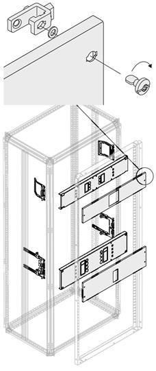 Комплект горизонт. T6 3P FIX мотор. W=800мм ABB 1STQ007880A0000
